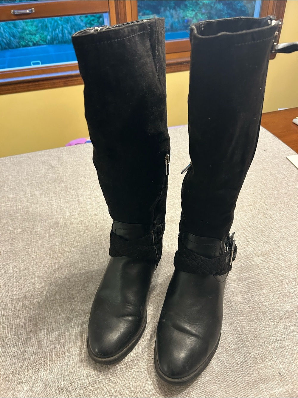 Classic Black Women's Knee-High Boots